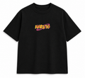 Naruto & Kurama Oversized T-Shirt – Black Anime Graphic Tee | ANKAI