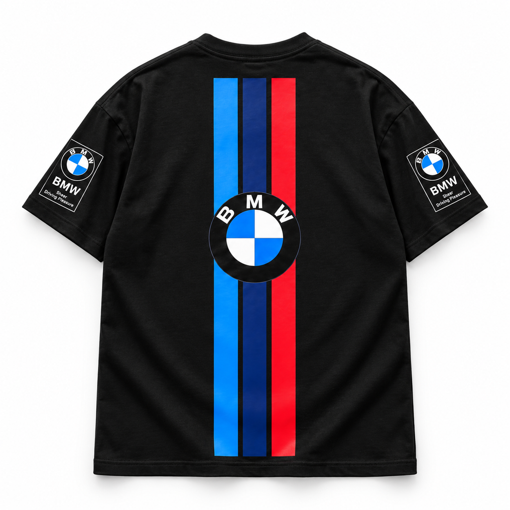 BMW Motorsport Inspired Black Oversized T-Shirt | ANKAI