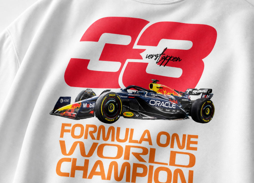 F1 Racing Oversized T-Shirt – Max Verstappen #33 Graphic | ANKAI
