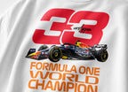F1 Racing Oversized T-Shirt – Max Verstappen #33 Graphic | ANKAI