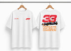 F1 Racing Oversized T-Shirt – Max Verstappen #33 Graphic | ANKAI