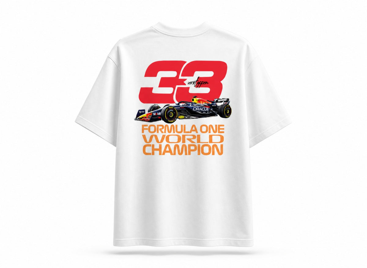 F1 Racing Oversized T-Shirt – Max Verstappen #33 Graphic | ANKAI