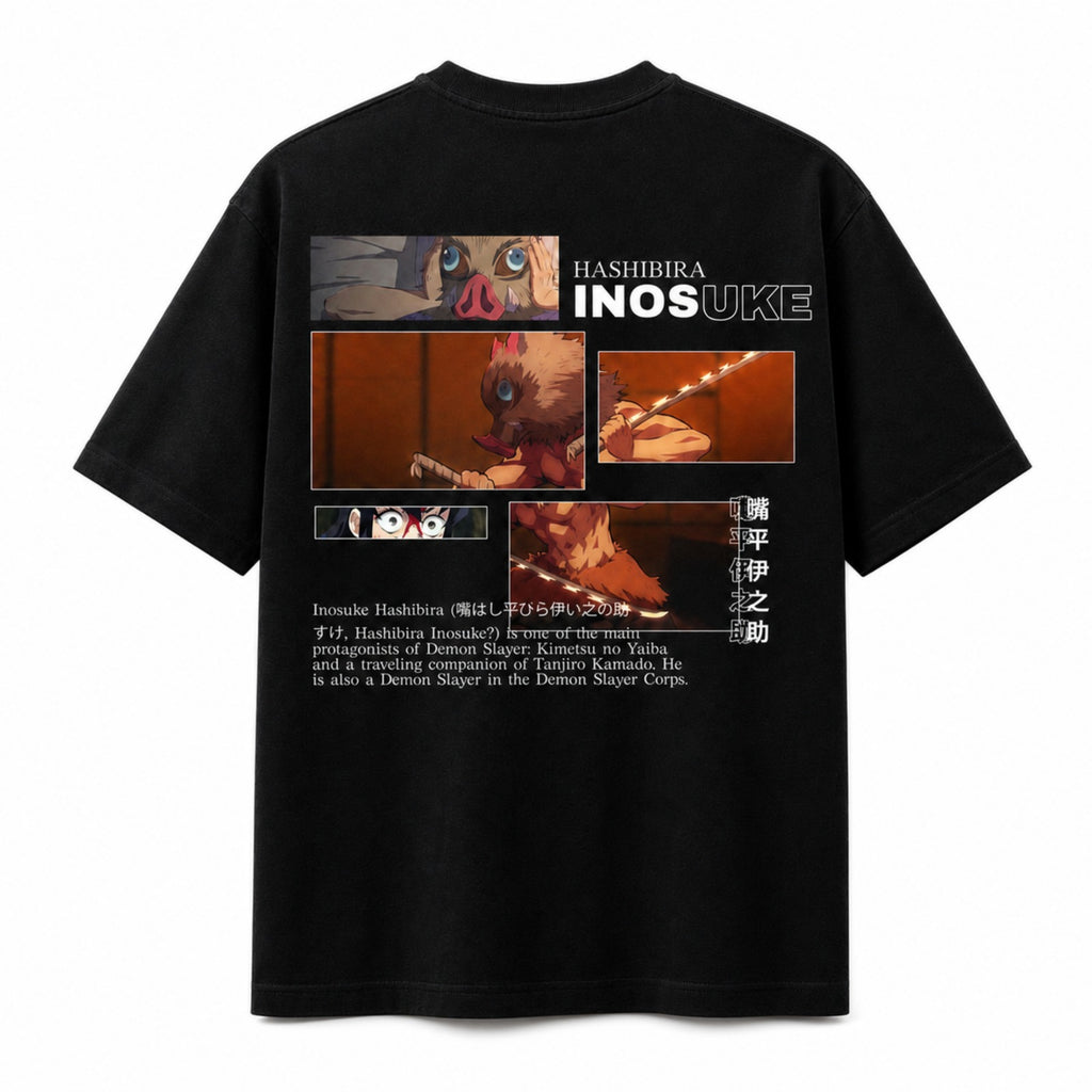 Inosuke Hashibira Graphic Oversized T-Shirt