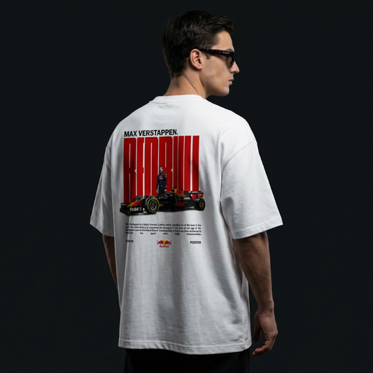 Max Verstappen MV1 World Champion Tee | White Racing Fan Apparel